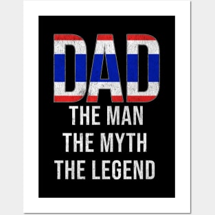 Thai Dad The Man The Myth The Legend - Gift for Thai Dad With Roots From Thai Posters and Art